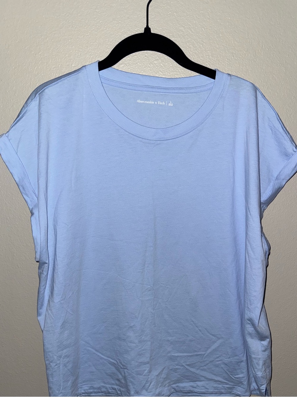 Abercrombie & Fitch Light Blue Short Sleeve Crew Tee